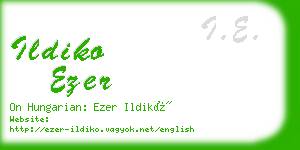 ildiko ezer business card